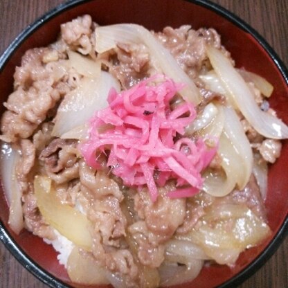 ニンニク入りの牛丼は初めて食べたけど、とても美味しかったです♪
主人も喜んでくれて良かったですヽ(^o^)丿